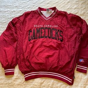 Vintage Russell gamecocks pull over windbreaker
